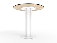 Металева (нога) для круглого столу VT-12 (20х1.5), білий