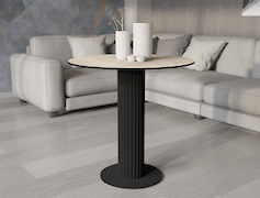 Металева опора (нога) для круглого столу VT-12 (20х1.5), чорний