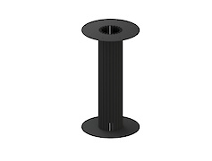 Металева опора  для круглого столу VT-12 (20х1.5), чорний