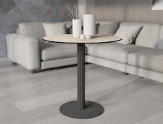 Металева опора (нога) для круглого столу VT-13 (16х1.5), графіт