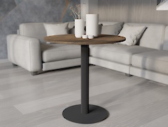 Металева опора (нога) для круглого столу VT-13 (16х1.5), чорний