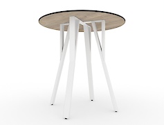 Металева опора  для круглого столу VT-14 (40х20), білий