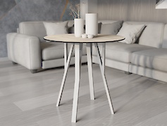 Металева опора (нога) для круглого столу VT-14 (40х20), білий