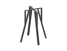 опора для круглого столу VT-14 (40х20), графіт