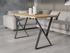 Металева опора (нога) для столу VT-15 500х730, графіт