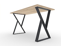 Металева опора (нога) для столу VT-15 500х730, графіт