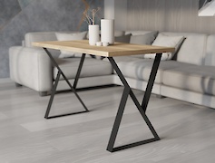 Металева опора (нога) для столу VT-15 500х730, чорний