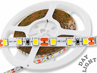 Світлодіодна стрічка (неізольована) SMD2835-120L, 12 W/м, 5мм, нейтральний білий  (3800-4300K)