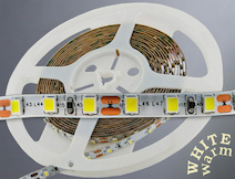 Світлодіодна стрічка (неізольована) SMD2835-120L, 10 W\м, 5мм, теплий білий (2800-3200K)