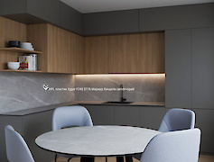 фартук F243 ST76 Мармур Кандела світло-сірий 2800х1310мм