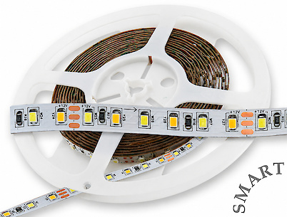 Світлодіодна стрічка (неізольована) SMART SMD2835-120L, 12W/м, 8мм, теплий білий/холодний білий(2700-4000-6000К)