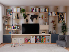 стеллаж из вертикальных опор 1200мм 