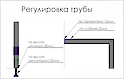 Вертикальная опора  высотой 1600мм "стена-пол", белый
