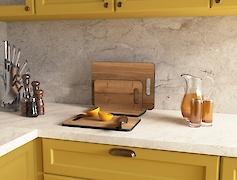 Набір обробних дошок 3 шт з підставкою для нарізування продуктів