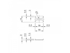 Кріплення для задньої стінки HDF