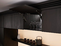 Підйомник MINILIFTNEW LIGHT GTV без дотягувача, для фасаду 2-3 кг, чорний