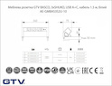 GTV розетка 3 вилки