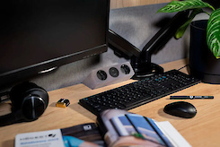 Меблева розетка GTV SOFITO, 2хSHUKO, USB A+C, на стіл