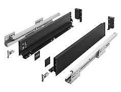 Ящик AXIS PRO GTV, H=86 мм, L=500 мм, мягкое закрывание, полное выдвижение, черный (C)