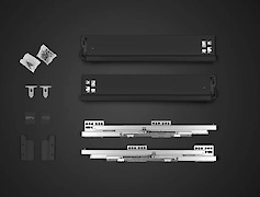 Ящик AXIS PRO GTV, H=200 мм, L=500 мм, плавное закрывание,  черный
