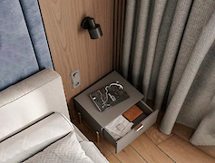 GTV Ручка HEXA, 96 мм, золото браш для мебели