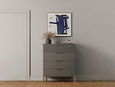 GTV Ручка HEXA, 160 мм, золото браш для меблів