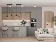 GTV Алюминиевая Ручка HEXA, 320 мм, для фасадів