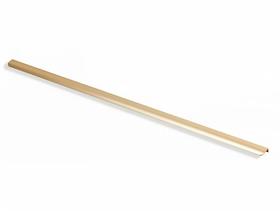 Мебельная ручка торцевая GTV HEXA L=1200 мм, золото брашированное (UA-HEXA-1200-22)