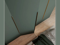 GTV Ручка HEXA, 1200 мм, золото браш.  для мебелів