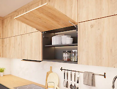 Підйомник GTV HORIZON, Push to open, для фасадів 300-650 мм  (2.8-7 кг),  антрацит