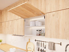 Підйомник GTV HORIZON, Push to open, для фасадів 400-650 мм  (8- 12 кг),  білий