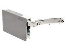 Подъёмник GTV HORIZON STRONG+, P2O, для фасада h =400-650 мм, 8-12 кг, F=3500-5200 антрацит