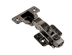 Завіса GTV SilentoPro 3D Black чорна накладна с дотягувачем, ексцентрикове регулювання