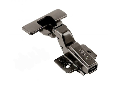 Петля SilentoPro GTV внутренняя c доводчиком+эксц. h=0, черная (ZM-HCSL07-3DBEO-20)