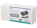 Встраиваемая розетка GTV горизонтальная MULTISOFT на  2 вилки Schuko, USB A+C, RJ45,  кабель1,5м с вилкой, черная (встроенный удлинитель)