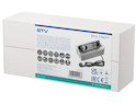 Встроенная розетка GTV горизонтальная MULTISOFT на 2 вилки Schuko, USB A+C, RJ45, HDMI кабель AE-PBSURH2GS-53
