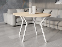 Металева опора (нога) для круглого столу VT-16 (40х40), білий