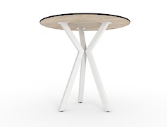 Металева опора для круглого столу VT-16 (40х40), білий