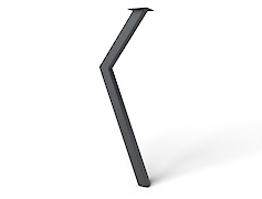 Металева опора (нога) для круглого столу VT-16 (40х40),