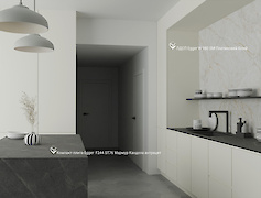 Компакт-плита Egger F244 ST76 Мармур Кандела антрацит обідній стіл