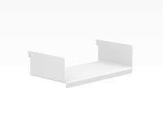 Полочка ОН-4 металлическая 200мм к настенному органайзеру Пегборд, белая