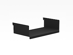 Полиця ОН-4 металева 200мм до настінного органайзера Пегборд, чорна