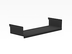 Полиця ОН-4 металева 300мм до настінного органайзера Пегборд, чорна