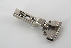 Завіса меблева Hettich половинчаста (полунакладная) Intermat 9936 під Silent System для алюмінієвих фасадів з кутом відкривання 95º