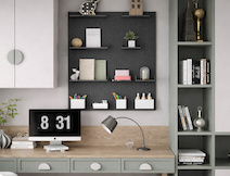 Металлическая настенная панель-органайзер Пегборд 600х600мм, графит