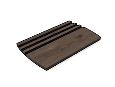 набор разделочных досок с подставкой для нарезки продуктов,3 шт, Дуб Давос трюфель