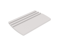 набір обробних дощок з підставкою для нарізання продуктів, 3 шт, Світло-сірий суцільний