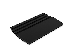 Комплект набір обробних дощок з підставкою для нарізання продуктів, чорний