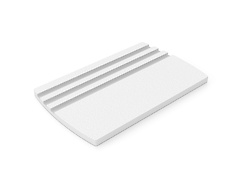 набор разделочных досок с подставкой для нарезки продуктов, Белый Альпийский сплошной с шероховатой матовой текстурой