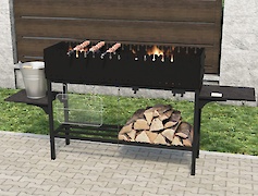 Мангал разборной 1200 мм на 18 шампуров, без покраски